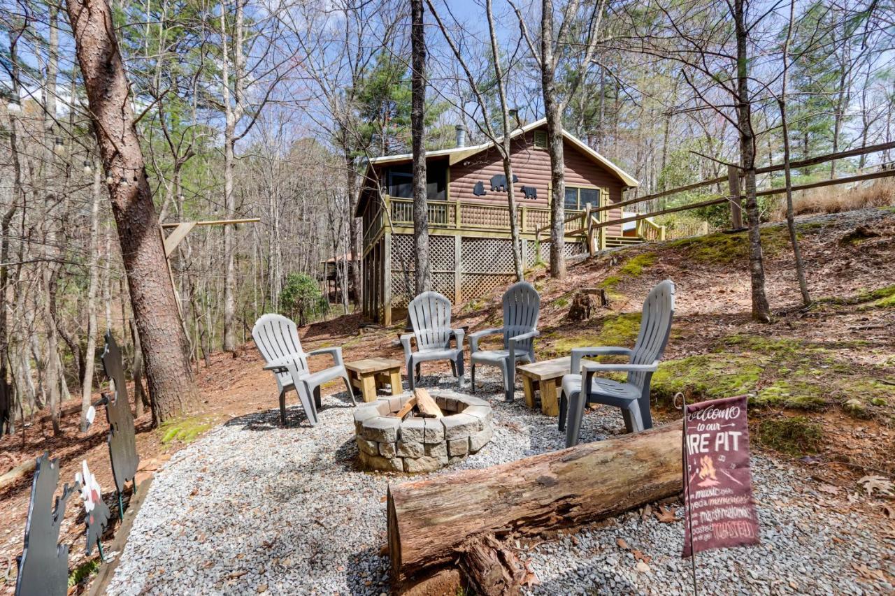 Blue Ridge Cozy Cabin In The Woods With Hot Tub! Bagian luar foto