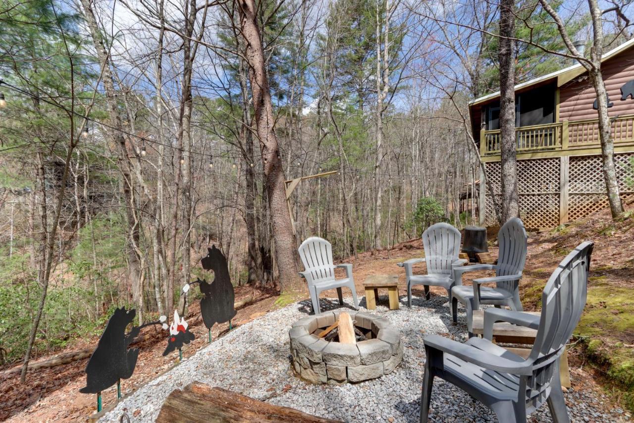 Blue Ridge Cozy Cabin In The Woods With Hot Tub! Bagian luar foto