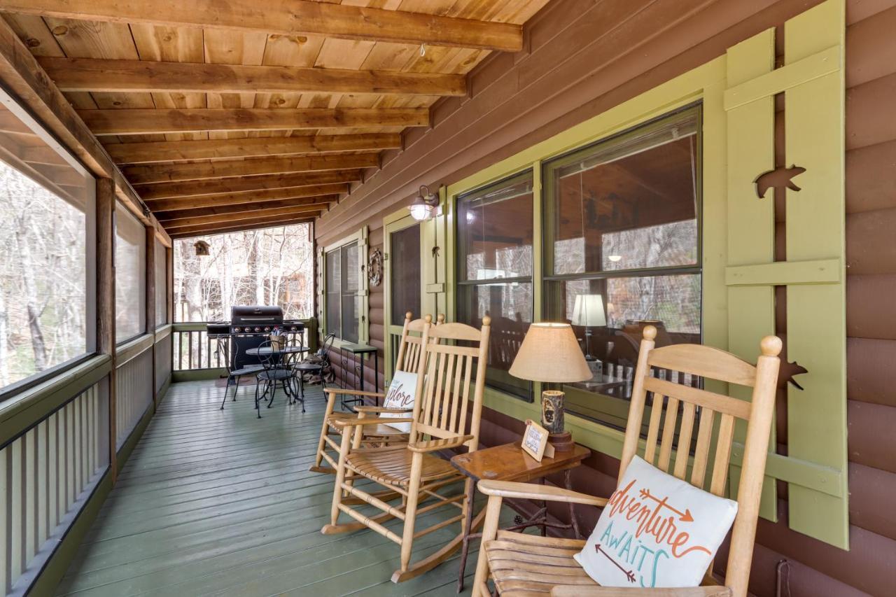 Blue Ridge Cozy Cabin In The Woods With Hot Tub! Bagian luar foto